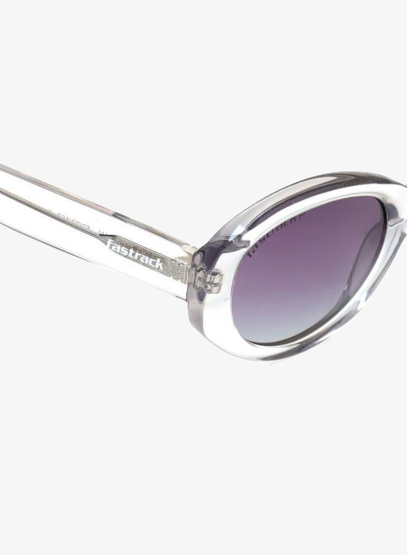 fastrack Polarized Sunglasses Grey Frame Purple Mirror Lens 52mm  - P605PR3PV - Image 5
