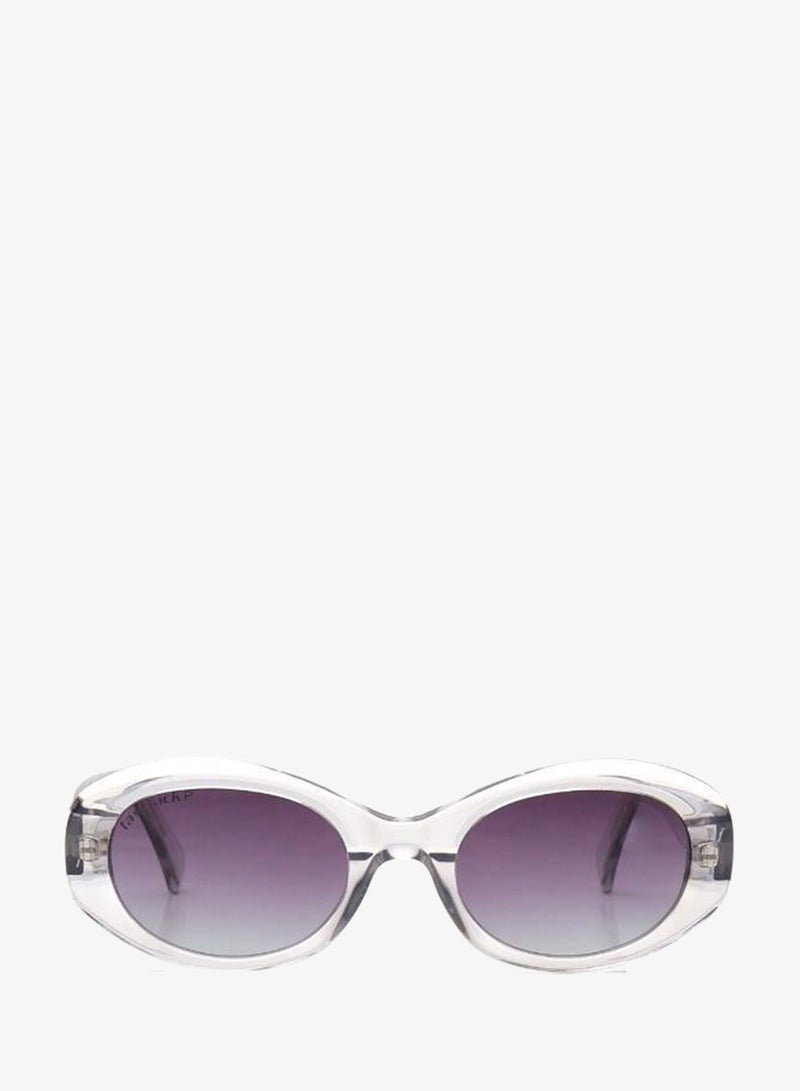 fastrack Polarized Sunglasses Grey Frame Purple Mirror Lens 52mm  - P605PR3PV - Image 2