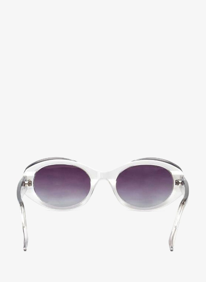 fastrack Polarized Sunglasses Grey Frame Purple Mirror Lens 52mm  - P605PR3PV - Image 4