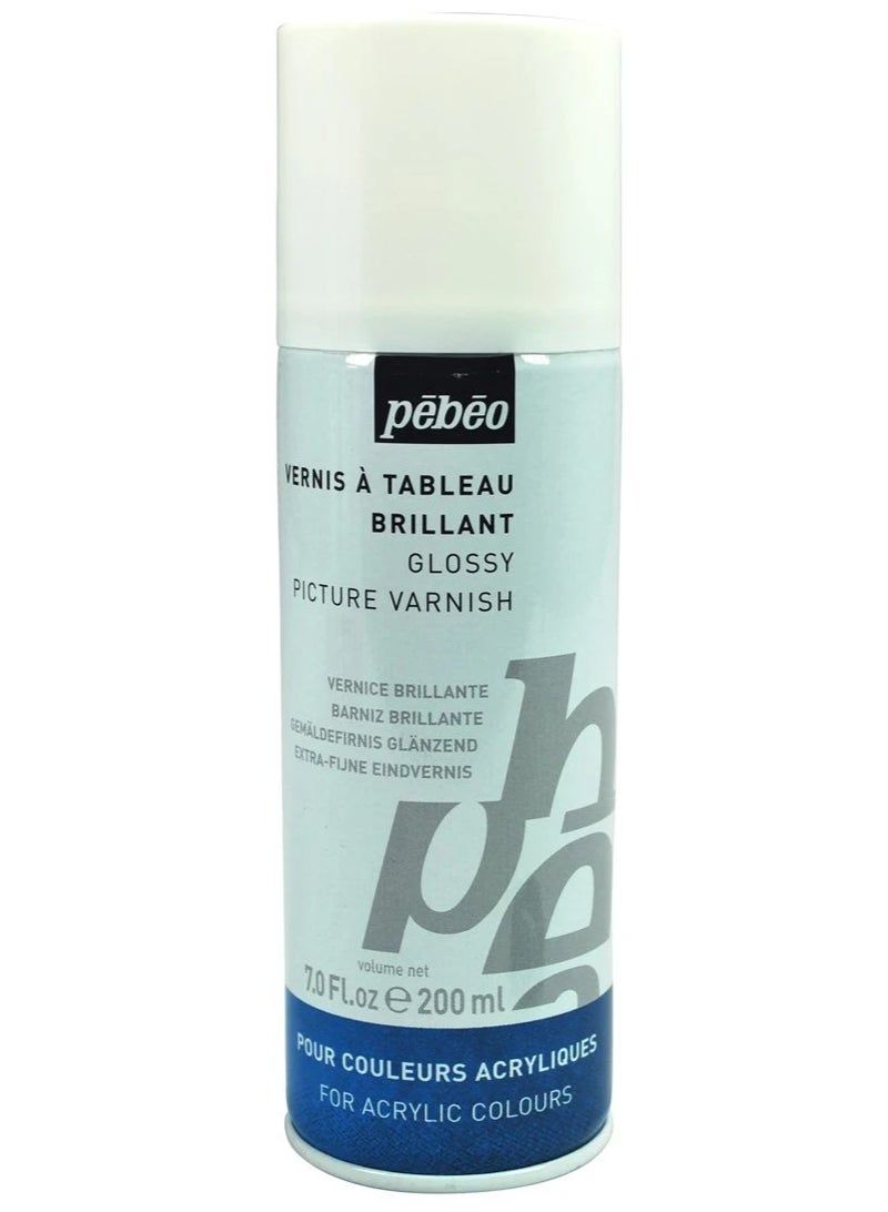 PEBEO ACRYLIC PICTURE VARNISH GLOSS 200ML SPRAY-520230