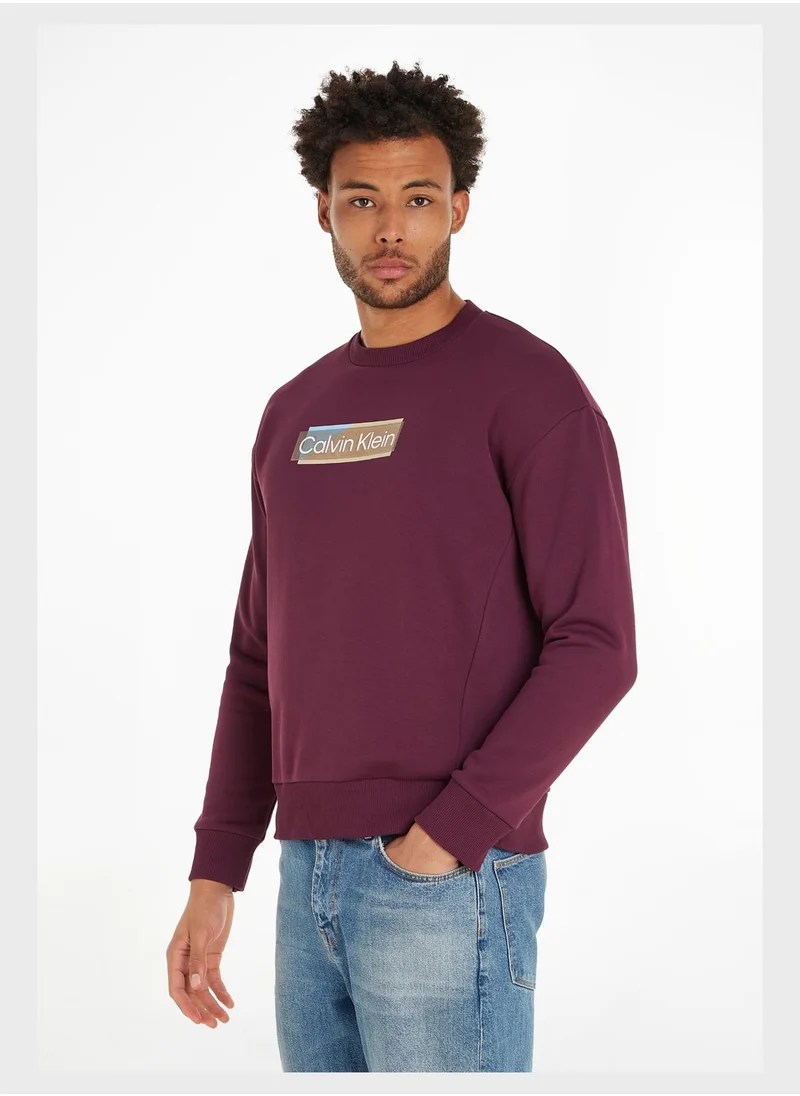 CALVIN KLEIN Logo Crew Neck Sweatshirt