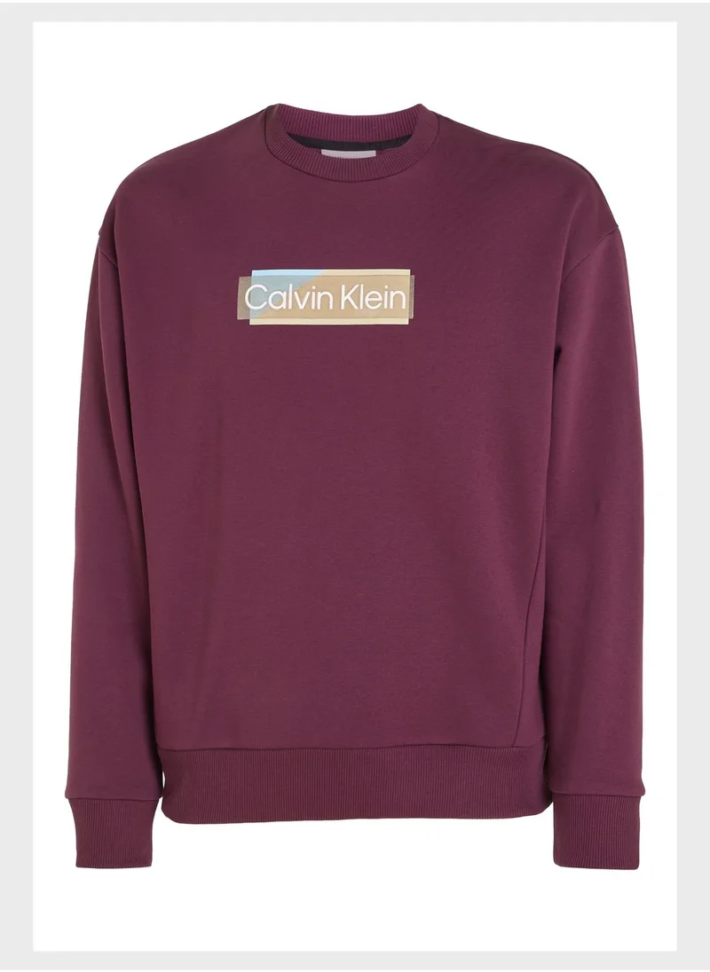 CALVIN KLEIN Logo Crew Neck Sweatshirt