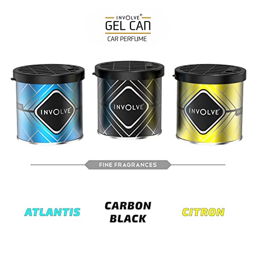Involve your senses Involve Gel Can - Atlantis | Exclusive Gel Car Perfume Air Freshener with DrivFRESH | ITG03, Car Accessories interior car perfumes and fresheners - Image 4
