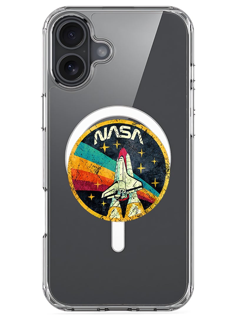 Theodor Magnetic Case for Apple iPhone 17 Compatible with MagSafe Wireless Charging, Shockproof Phone Bumper Cover - Nasa 2 - Image 1