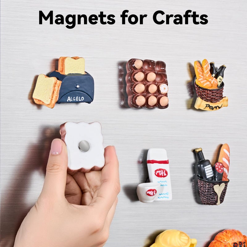 SMARTAKE 45 Pcs Refrigerator Magnets, 10x2.6mm Small Round Fridge Magnets, Multi-Use Premium Neodymium Office Magnets for Fridge, Whiteboard, Billboard in Home, Kitchen, Office and School (Silver) - Image 4