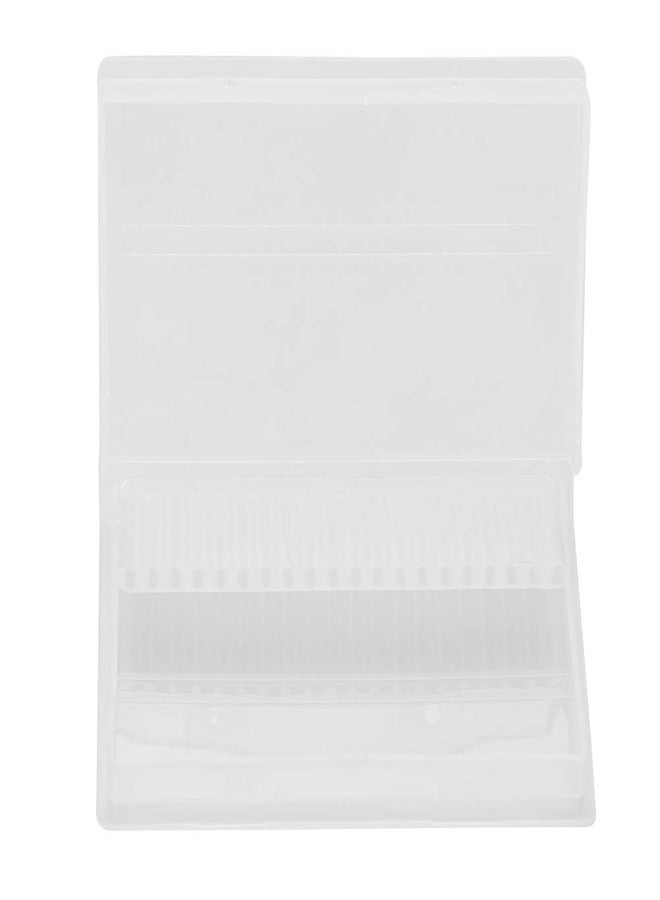 TOPINCN 20 Slot Nail Art Bit Tool, Nail Art Polishing Drill Storage Box, Holder for Home & Salon - Image 1