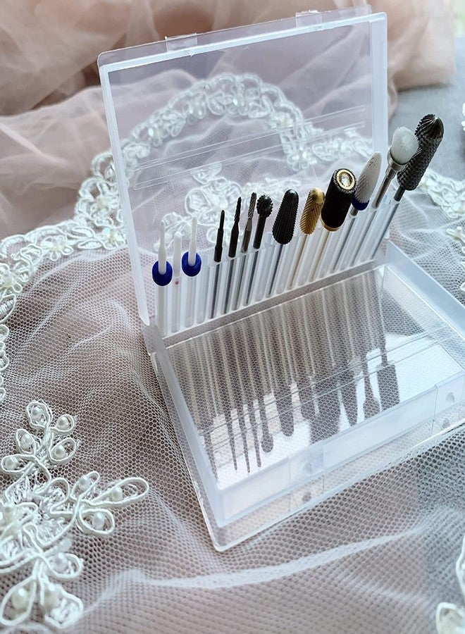 TOPINCN 20 Slot Nail Art Bit Tool, Nail Art Polishing Drill Storage Box, Holder for Home & Salon - Image 4