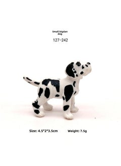 Mini Puppy Simulation Solid Animal Model Chai Dog Poodle Boxer Dog Dalmatians Shar Pea Model Toy-Color:127-242 Little Great Dane