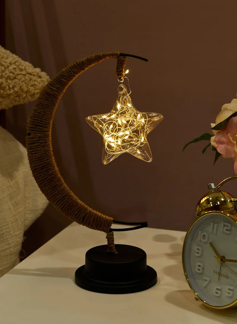 Nimah Rattan Moon Usb Lamp