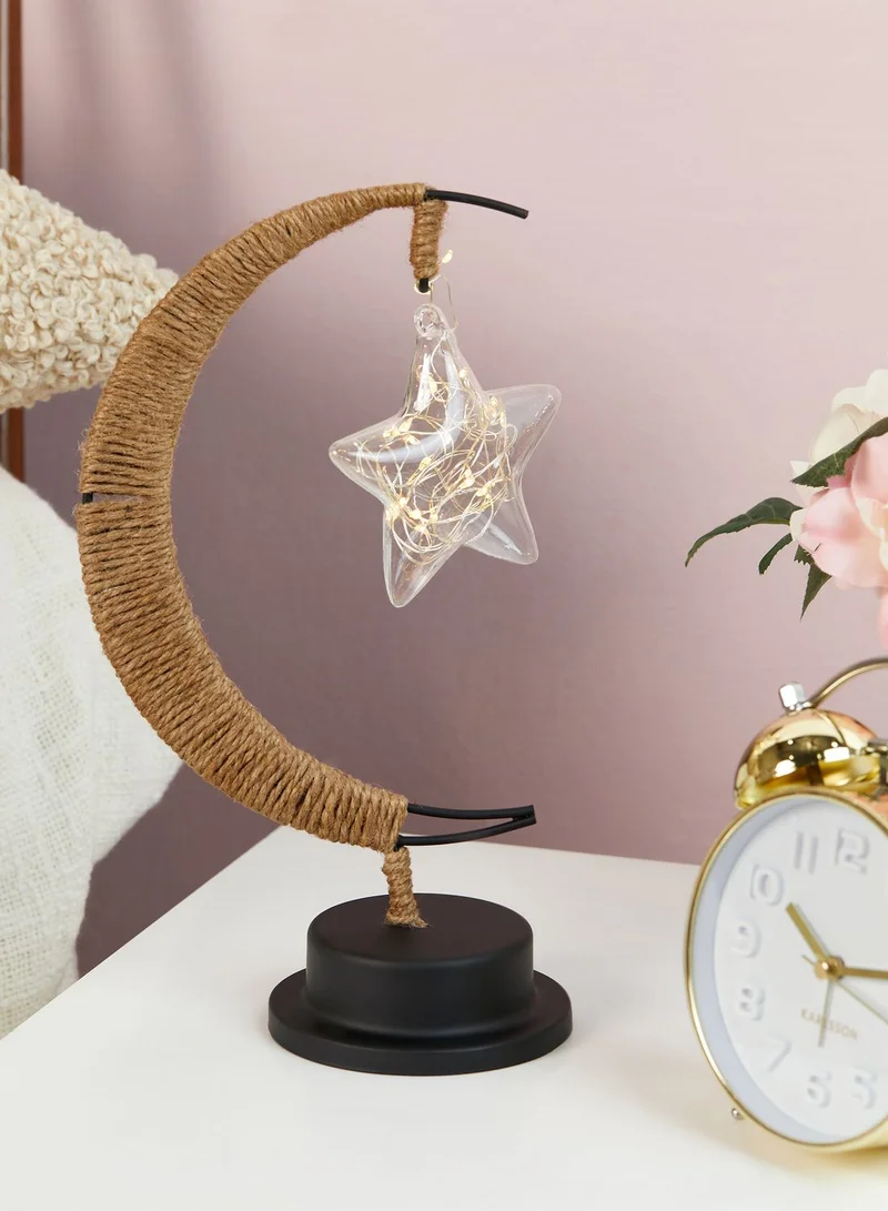 Nimah Rattan Moon Usb Lamp