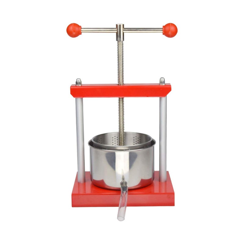 EJWOX Cheese Tincture Herb Fruit Wine Manual Press  053 Gallon Stainless Steel Barrels Press Machine for Juice VegetableWineOlive Oil 