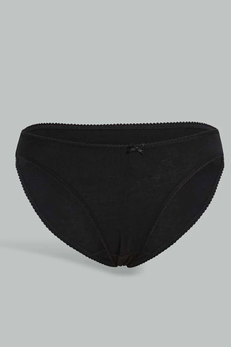 Redtag Black Bikini Brief Set (Pack of 5)