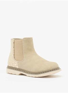 Flora Bella By Shoexpress Girls Textured Ankle Boots with Zip Closure  - Image 1