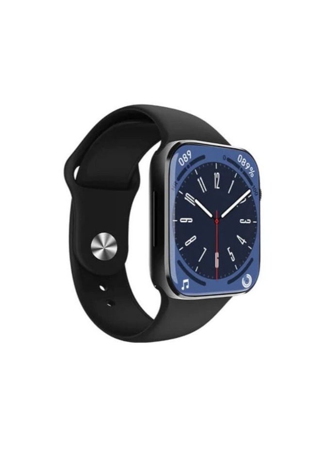 HW - HW8 Max Smart Watch 1.99 Inch Series 8 NFC SmartWatch Heart Rate Monitor Track Voice Assistant IP67 Waterproof Color Black - Image 1