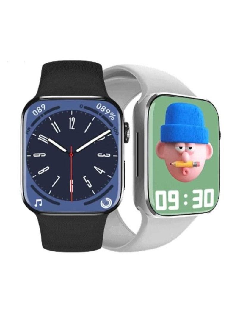 HW - HW8 Max Smart Watch 1.99 Inch Series 8 NFC SmartWatch Heart Rate Monitor Track Voice Assistant IP67 Waterproof Color Black - Image 1
