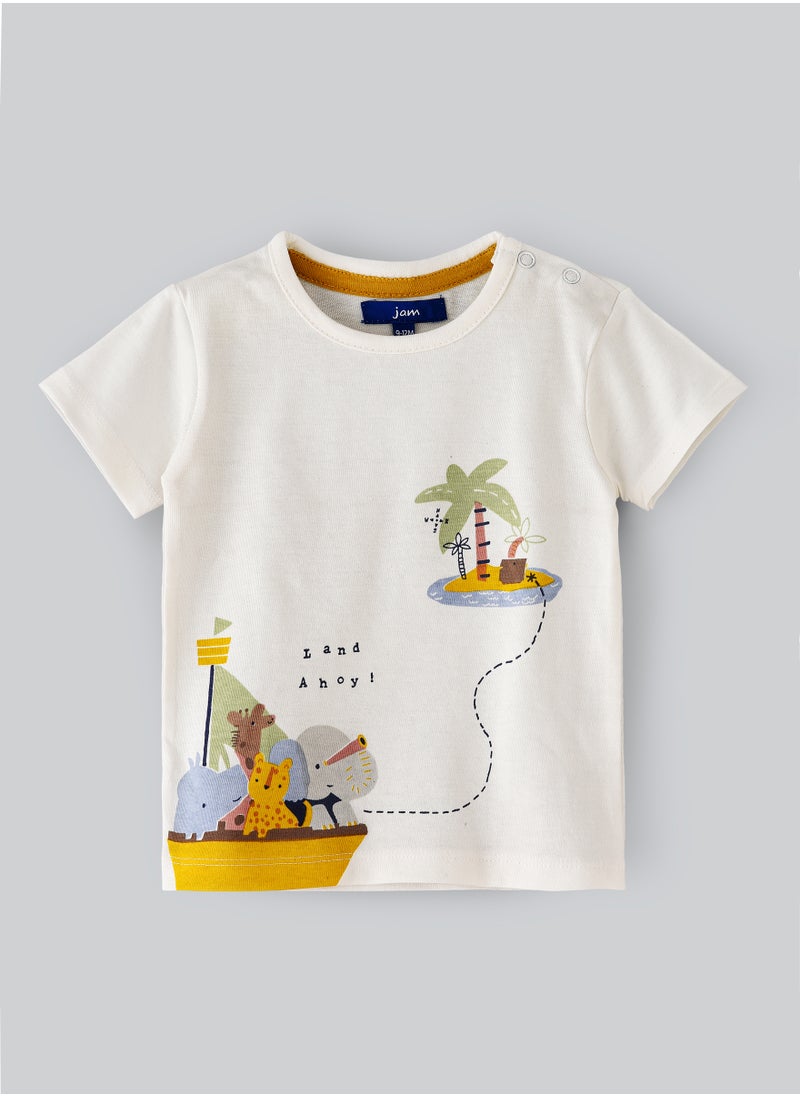 JAM Boys' Short-Sleeve Cotton Tees for Spring & Summer | Playful Prints  - Image 1