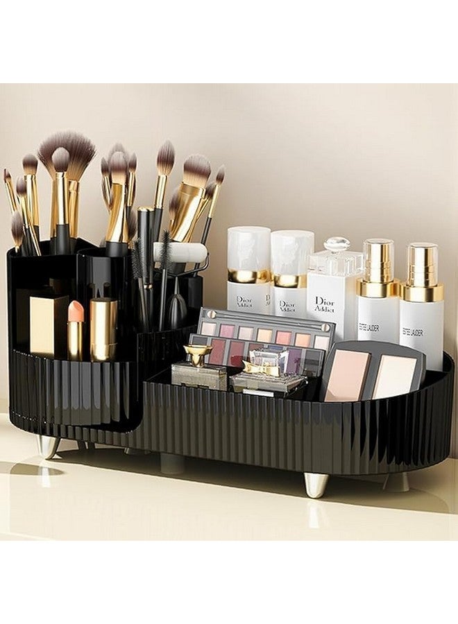 BKM Functional Cosmetic Skin Care Product Organizer Box Rotating Feature Makeup Brush Lipstick jewelry Storage Display Office and Home Desktop Table Stationary Stand - Image 4
