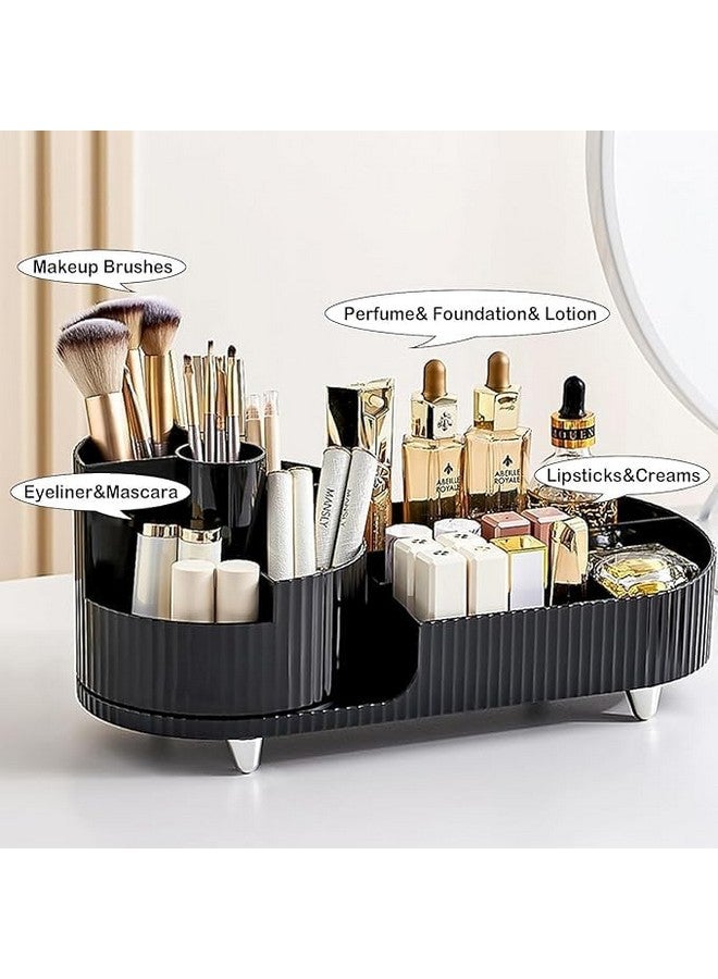 BKM Functional Cosmetic Skin Care Product Organizer Box Rotating Feature Makeup Brush Lipstick jewelry Storage Display Office and Home Desktop Table Stationary Stand - Image 3
