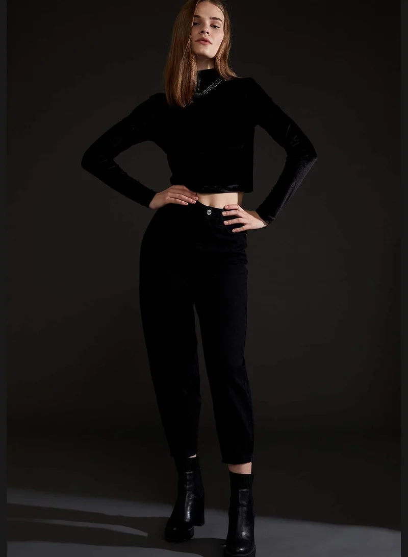 DeFacto Woman Knitted Regular Fit Regular Long Sleeve T-Shirt
