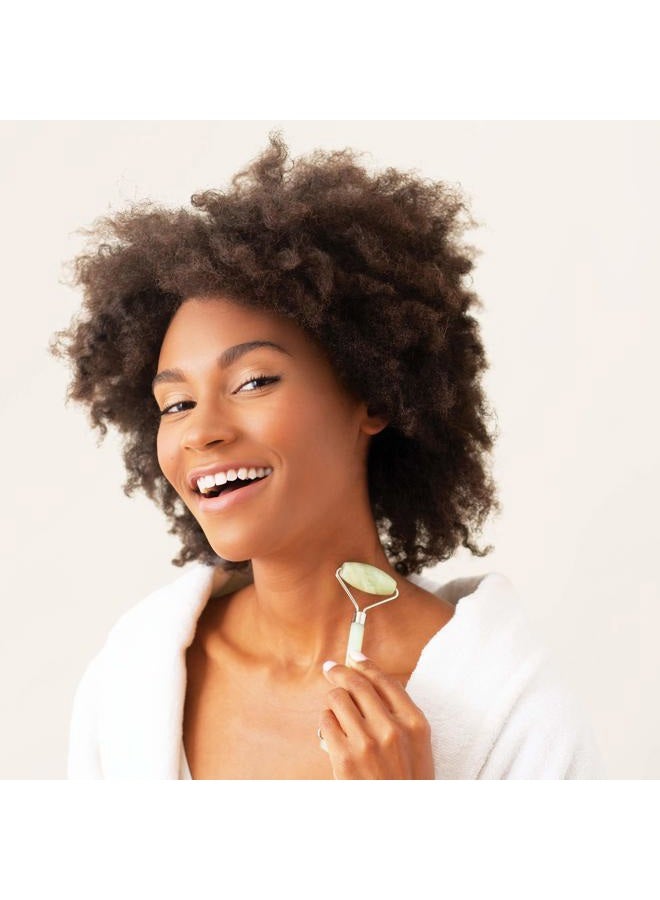 Plum Beauty Jade Roller for Face - Improves Skin Tone and Blood Circulation - Skin Care Face Roller Reduces Under-Eye Puffiness and Dark Circles - Image 4