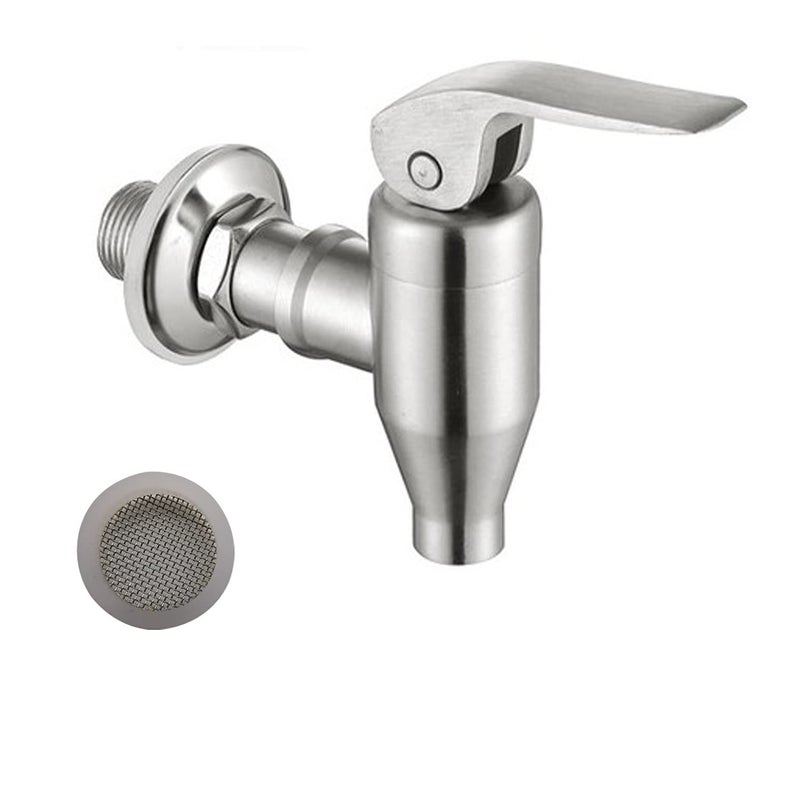 Push Style Faucet Stainless Steel Spigot For Beverage Dispenser Carafe Beverage Dispenser Replacement SpigotFor Home Parties Sun Tea Water or Kombucha
