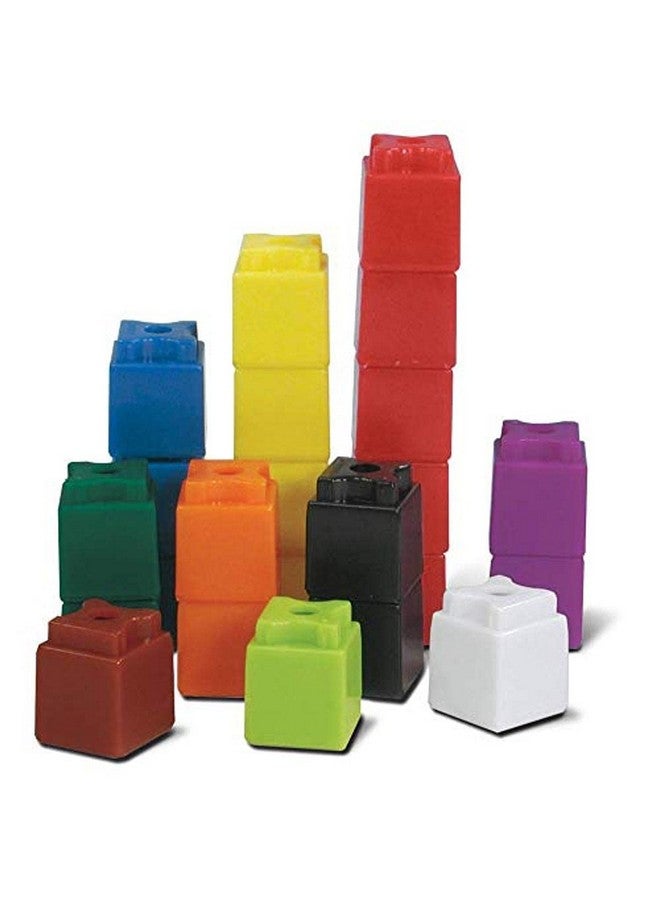 hand2mind hand2mind Interlocking UniLink Math Linking Cubes, Plastic Cubes, Color Sorting, Connecting Cubes, Math Manipulatives, Counting Cubes for Kids Math, Math Cubes, Counters for Kids Math (Set of 100) - Image 1