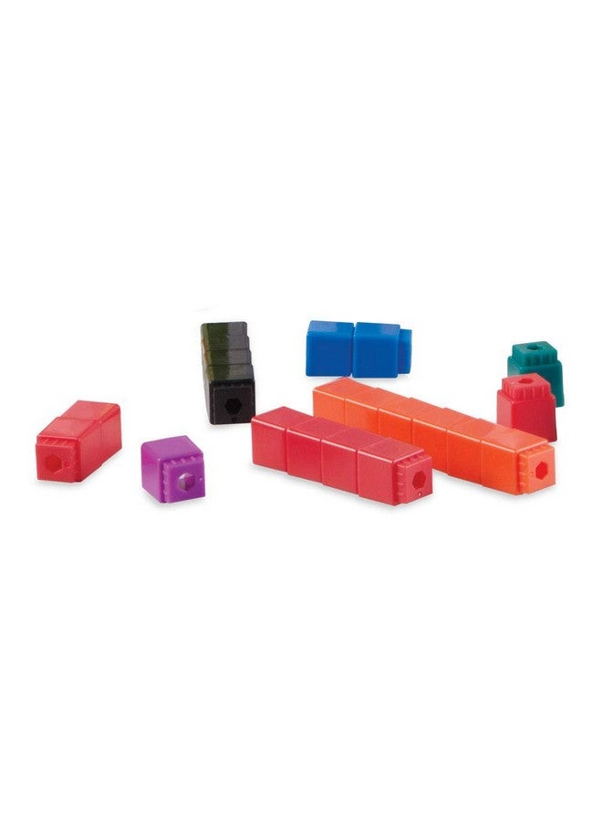 hand2mind hand2mind Interlocking UniLink Math Linking Cubes, Plastic Cubes, Color Sorting, Connecting Cubes, Math Manipulatives, Counting Cubes for Kids Math, Math Cubes, Counters for Kids Math (Set of 100) - Image 3
