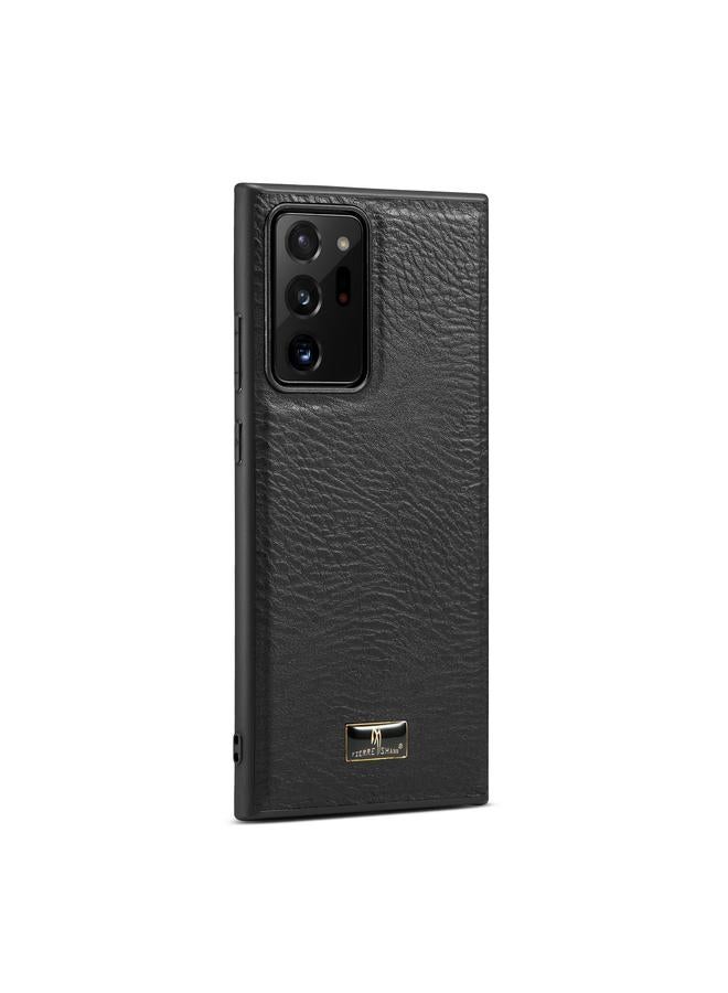 Case For Samsung Galaxy Note20 Ultra Fierre Shann Leather Texture Phone Back Cover Case