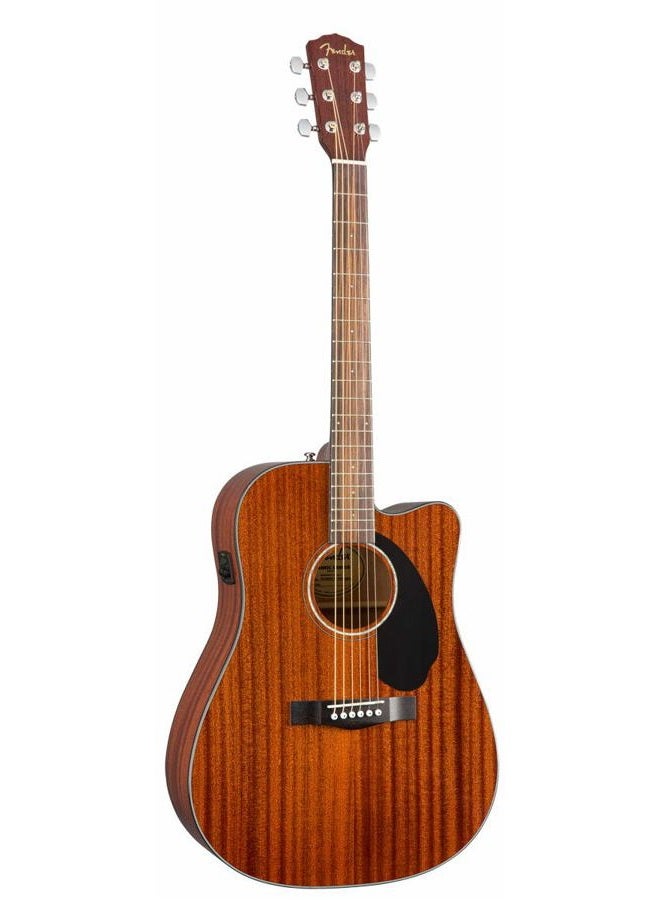 FENDER CD-60SCE All-Mahogany Dreadnought Cutaway Acoustic Electric Guitar, with 2-Year Warranty, Fishman Pickup and Preamp System, Natural - Image 4
