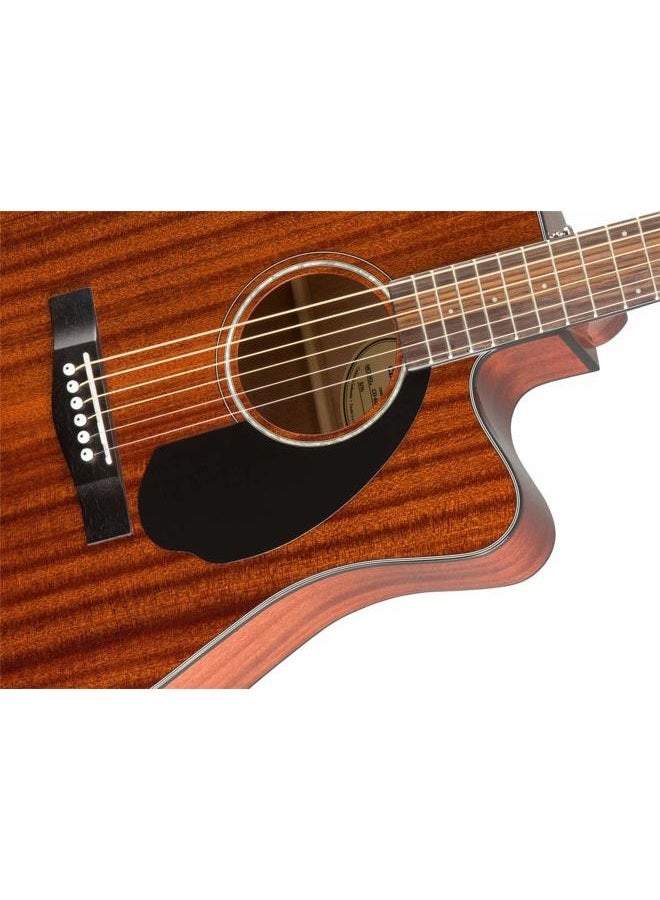 FENDER CD-60SCE All-Mahogany Dreadnought Cutaway Acoustic Electric Guitar, with 2-Year Warranty, Fishman Pickup and Preamp System, Natural - Image 5