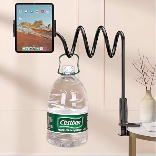 Like Star LikeStar® Universal Flexible Long Arm Metal Lazy Mobile Holder Stand for Desk, Bed, and Table – 360° Adjustable Clip Mount Compatible with All Smartphones – Strong Grip & Durable Design (Black) - Image 3