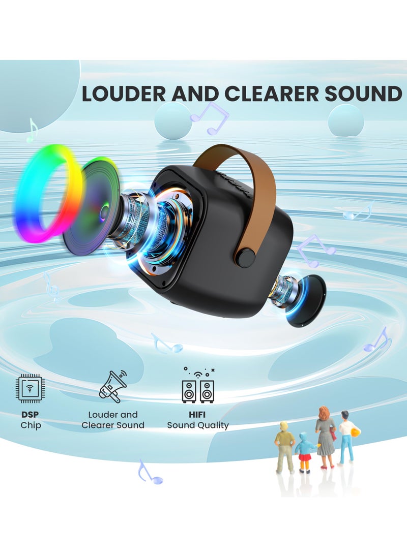 Generic - Karaoke Machine, Portable Bluetooth Karaoke Speaker with Wireless Microphones and Party Lights for Kids and Adults, Birthday Gifts for Girls Boys Family Home Party - Image 1