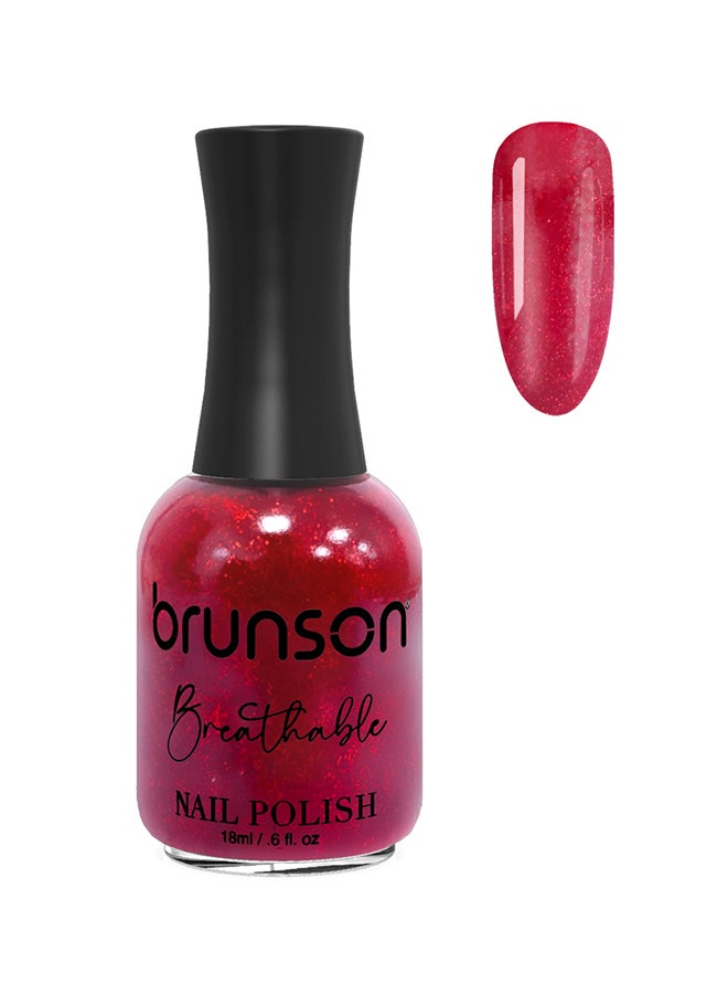 brunson Breathable Nail Polish Halal nail polish Wudu friendly Quick-Dry Vegan long lasting but easy peel off   18ml BH269