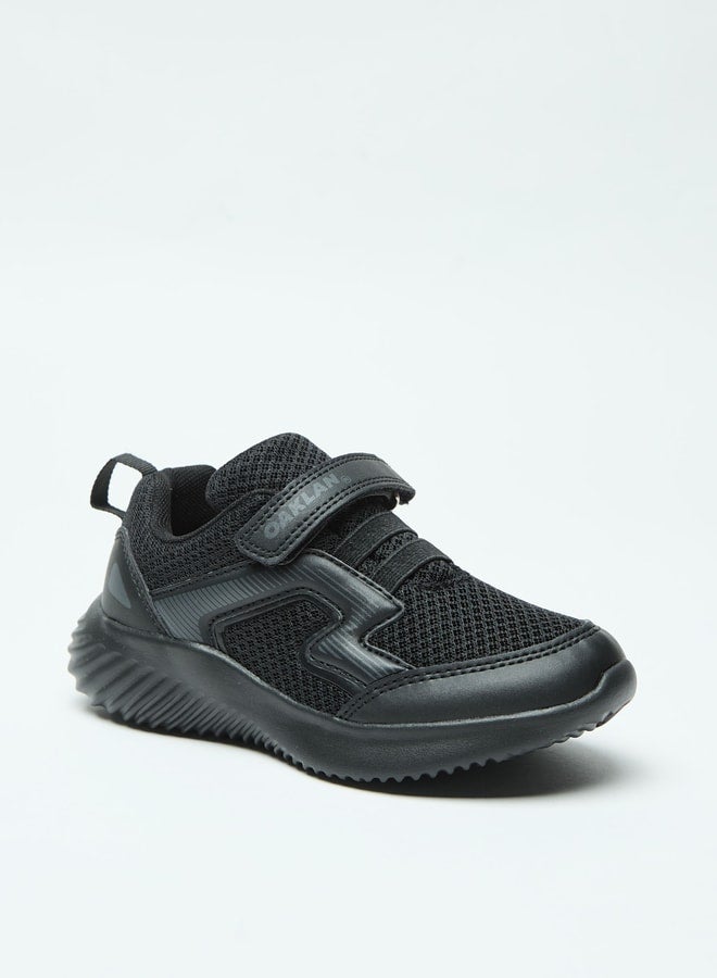 Oaklan by Shoexpress Textured Sneakers with Hook and Loop Closure  - Image 1