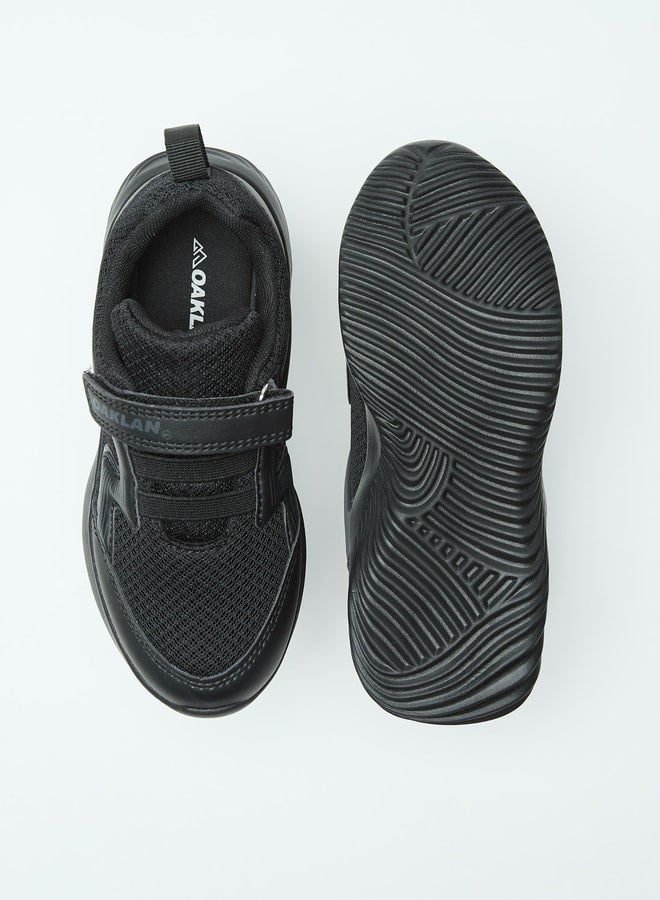 Oaklan by Shoexpress Textured Sneakers with Hook and Loop Closure  - Image 4