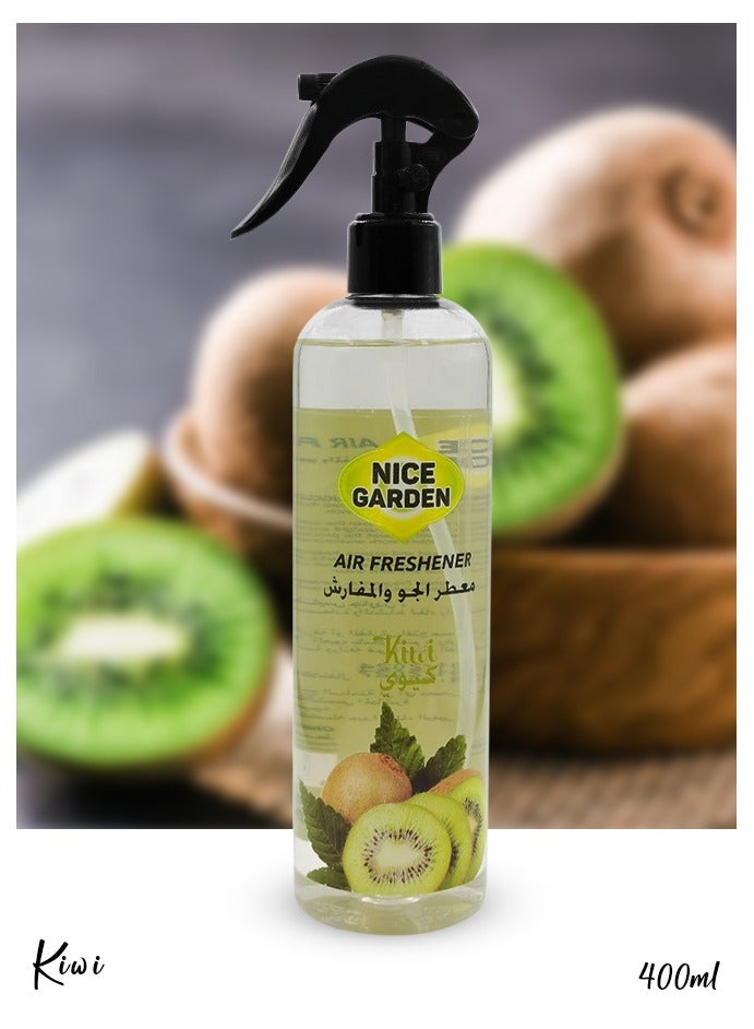 معطر جو برائحة الكيوي للسيارة والمنزل والمكتب 400 مل معطر جو يدوم طويلاً - Image 2