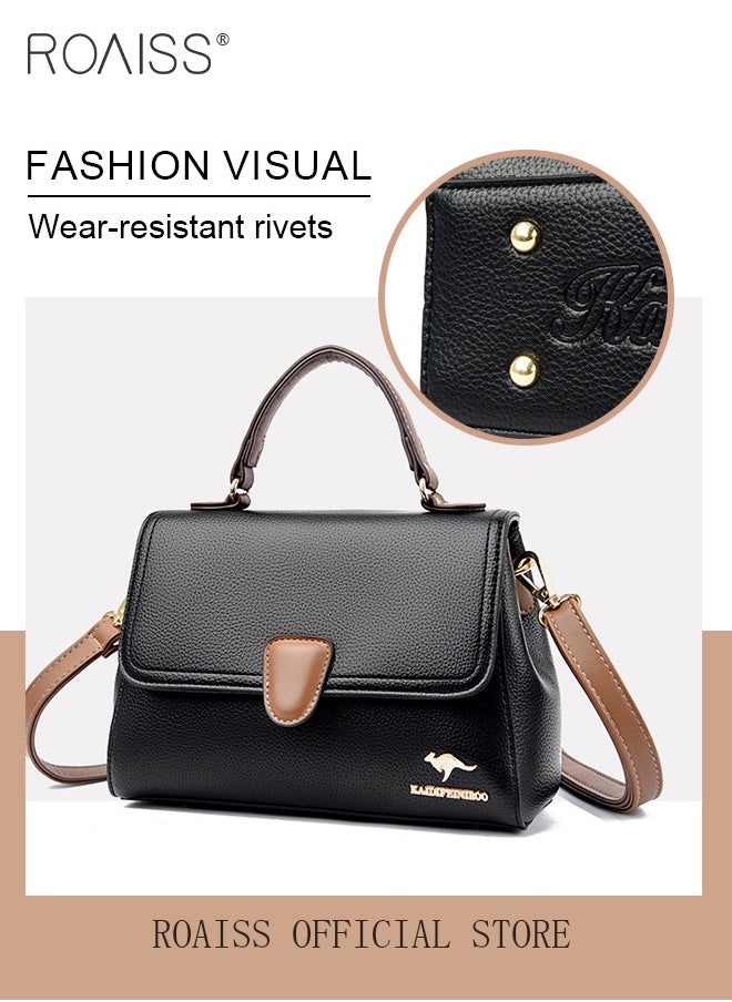 roaiss - Women Shoulder Crossbody Bag Large Capacity Compact and Exquisite Women Handbag - Image 1