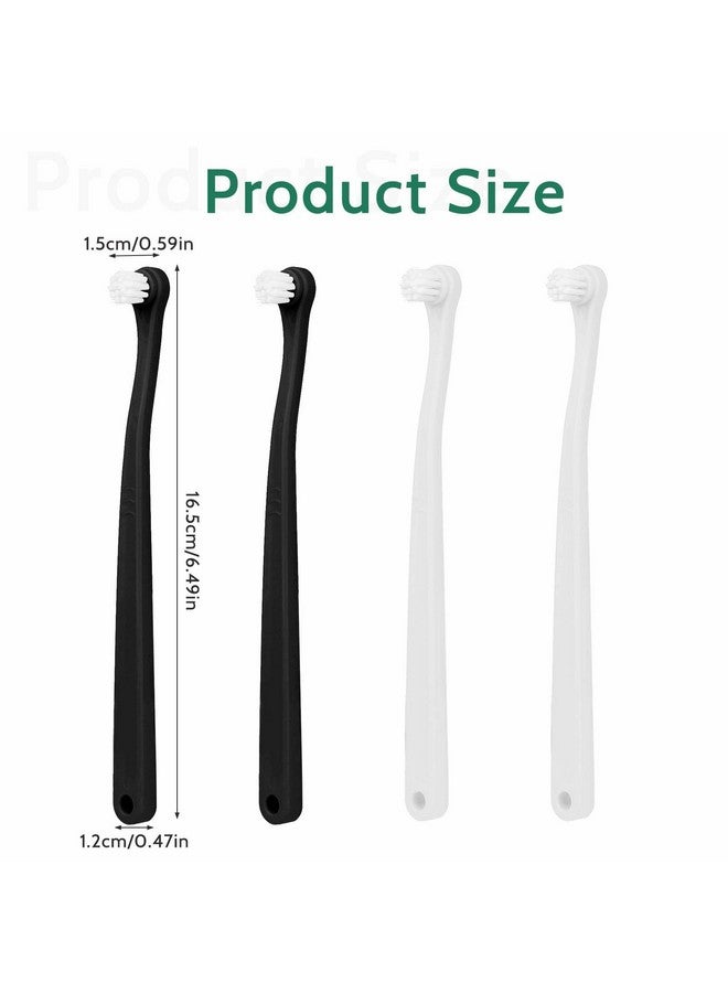 salbsever 4Pcs Dog Toothbrush Pet Toothbrush Soft Mini Cat Tooth Brush Puppy Tooth Brush, Travel Portable Mini Head Deep Clean Kit for Small Dog & Cat, Puppy, Kitten - Image 2