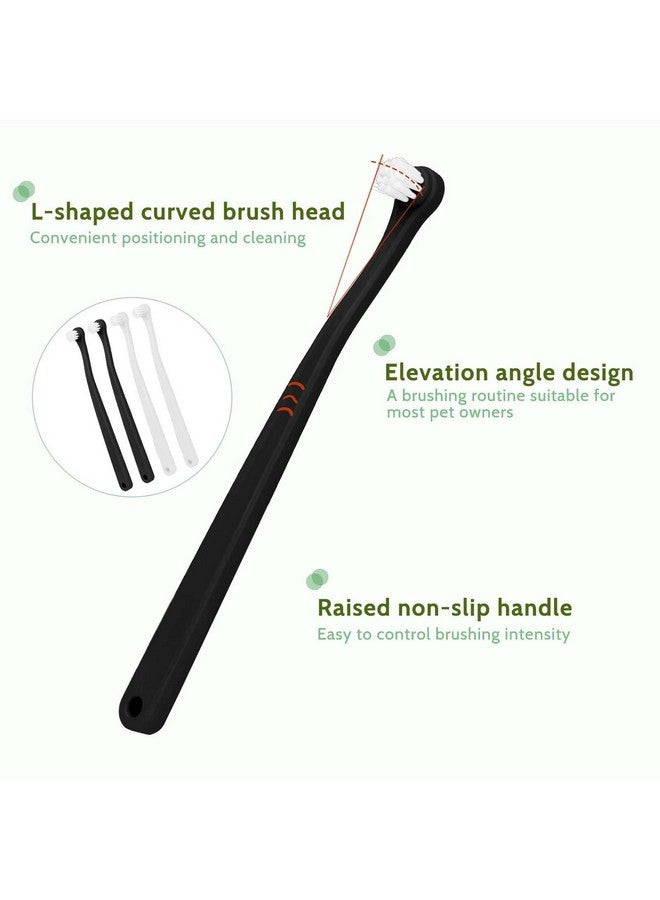 salbsever 4Pcs Dog Toothbrush Pet Toothbrush Soft Mini Cat Tooth Brush Puppy Tooth Brush, Travel Portable Mini Head Deep Clean Kit for Small Dog & Cat, Puppy, Kitten - Image 3