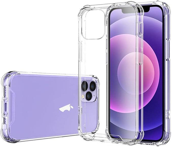 ACLIX Clear Case for iPhone 12/12 Pro  Anti-Burst Ultra Clear Anti-Scratch Shockproof Cover, Hard PC Back + Soft TPU Bumper with Airbag Protection - Image 1