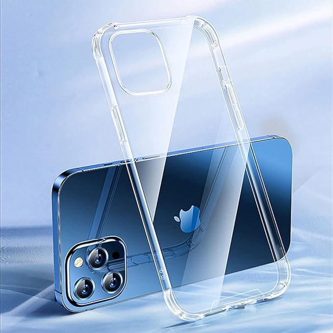 ACLIX Clear Case for iPhone 12/12 Pro  Anti-Burst Ultra Clear Anti-Scratch Shockproof Cover, Hard PC Back + Soft TPU Bumper with Airbag Protection - Image 3