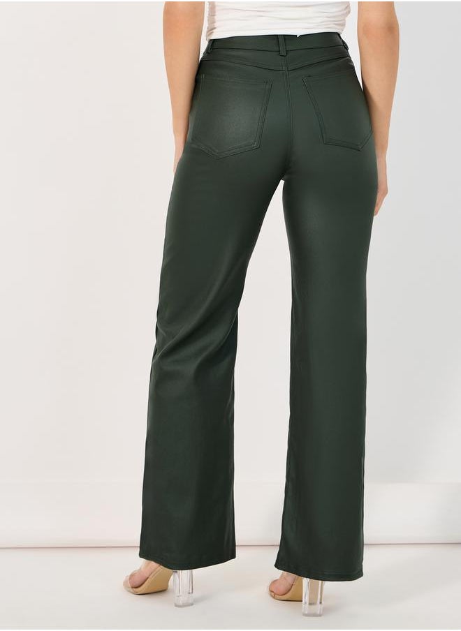 Styli - High Waist Straight Leg Jeans - Image 1