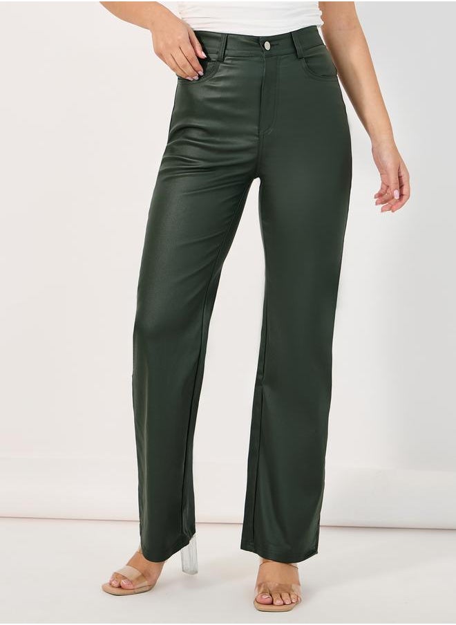 Styli - High Waist Straight Leg Jeans - Image 1