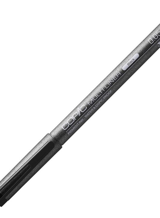 COPIC Multiliner Pen Size : 0.05 Black Classic, Cop 2207501, CMLb-005 - Image 1