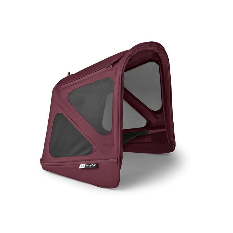 Bugaboo Donkey Breezy Sun Canopy Stroller Accessory with UPF 50 Sun Protection and Ventilation Panels Dark Cherry - Image 1