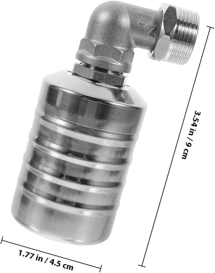 مجموعة صمام تعويم المياه الأوتوماتيكي من الفولاذ المقاوم للصدأ للخزانات والمسابح والمقطرات مقاومة للتآكل - Image 3