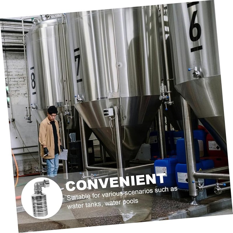 مجموعة صمام تعويم المياه الأوتوماتيكي من الفولاذ المقاوم للصدأ للخزانات والمسابح والمقطرات مقاومة للتآكل - Image 4