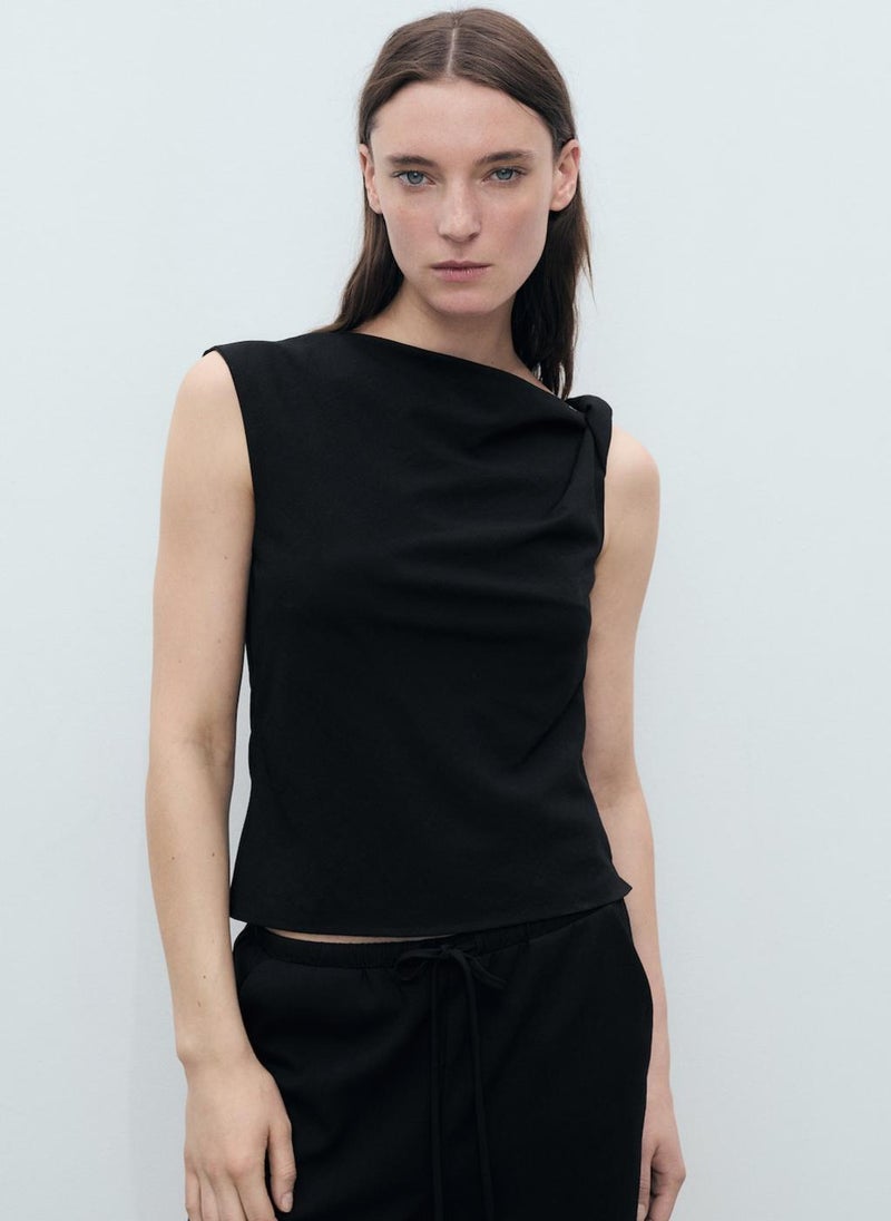 MANGO Bow Straight Fit Pants  - Image 3