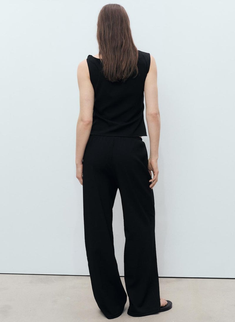 MANGO Bow Straight Fit Pants  - Image 2