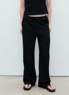 MANGO Bow Straight Fit Pants  - Image 1